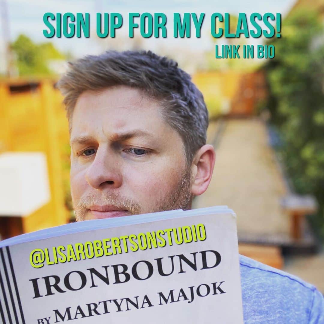 マイケル・グラント・テリーのインスタグラム：「Doing a little reading in preparation for my 8-week Foundational Acting Technique Lab through @lisarobertsonstudio ! Release that #dreamoflife and let it bubble into the characters you create. Sign up link/info in bio! #acting #actingteacher #lisarobertsonstudio #LRS #actingtechnique #film #television #theater」