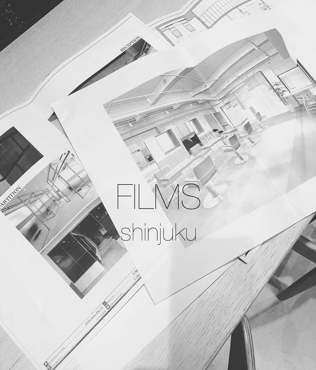 若林紀元のインスタグラム：「FILMS Shinjuku  スタートのスタイリストはこの4人 @hii0531  @films_omata  @films.mai  @busho_films （5月デビュー）  期待しかない👏👏 . #オープン日もう少々お待ち下さい #filmsshinjuku」