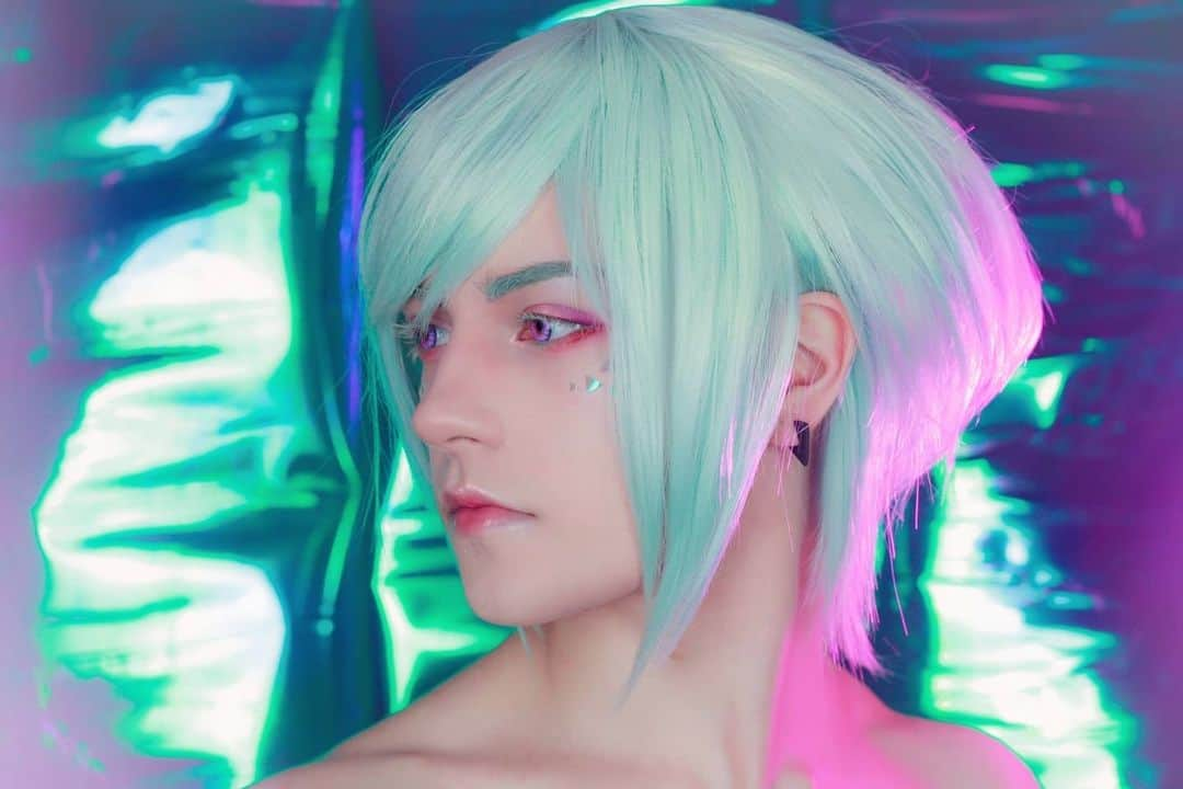 Geheさんのインスタグラム写真 - (GeheInstagram)「mahari yuware, bitch. 🔥 Lio Fotia makeup test because do I want to stuff myself into a skintight pleather outfit? No. (Do... I?) #Promare #LioFotia #Makeup #LioFotiaCosplay」3月5日 2時36分 - geheichou