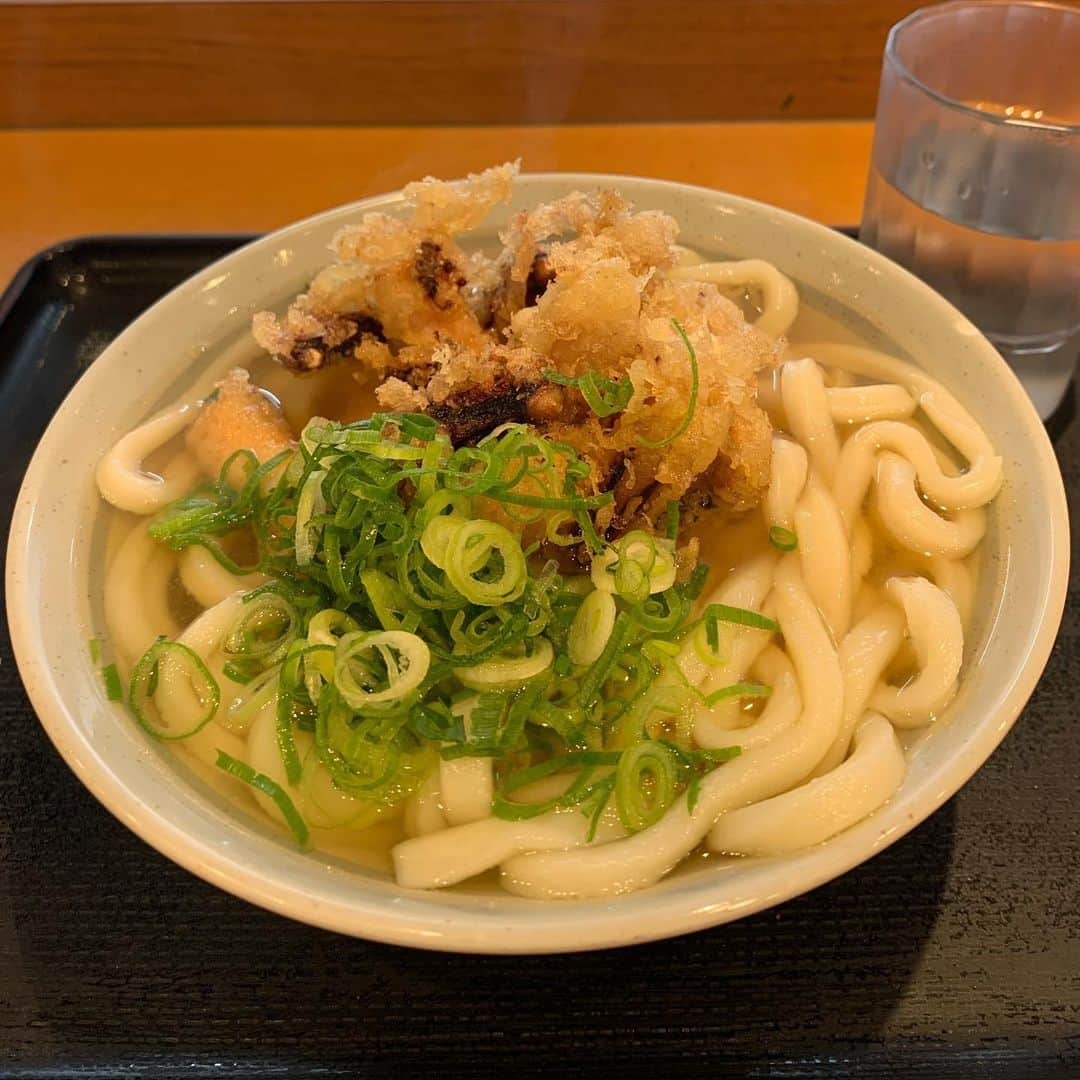 くろさんのインスタグラム写真 - (くろInstagram)「げそ天うどん🦑480円 ここのうどん美味しいかも😋 #げそ天うどん #駅そば #うどんとそばでダシは別 #ちゃんとおいしい #新橋駅そば #駅そばだけど座れる #かのや新橋駅構内店 #かのや新橋 #生そば讃岐うどんかのや #新橋ランチ #駅そばランチ #NoUdonNoLife #讃岐うどん」3月5日 12時20分 - m6bmw