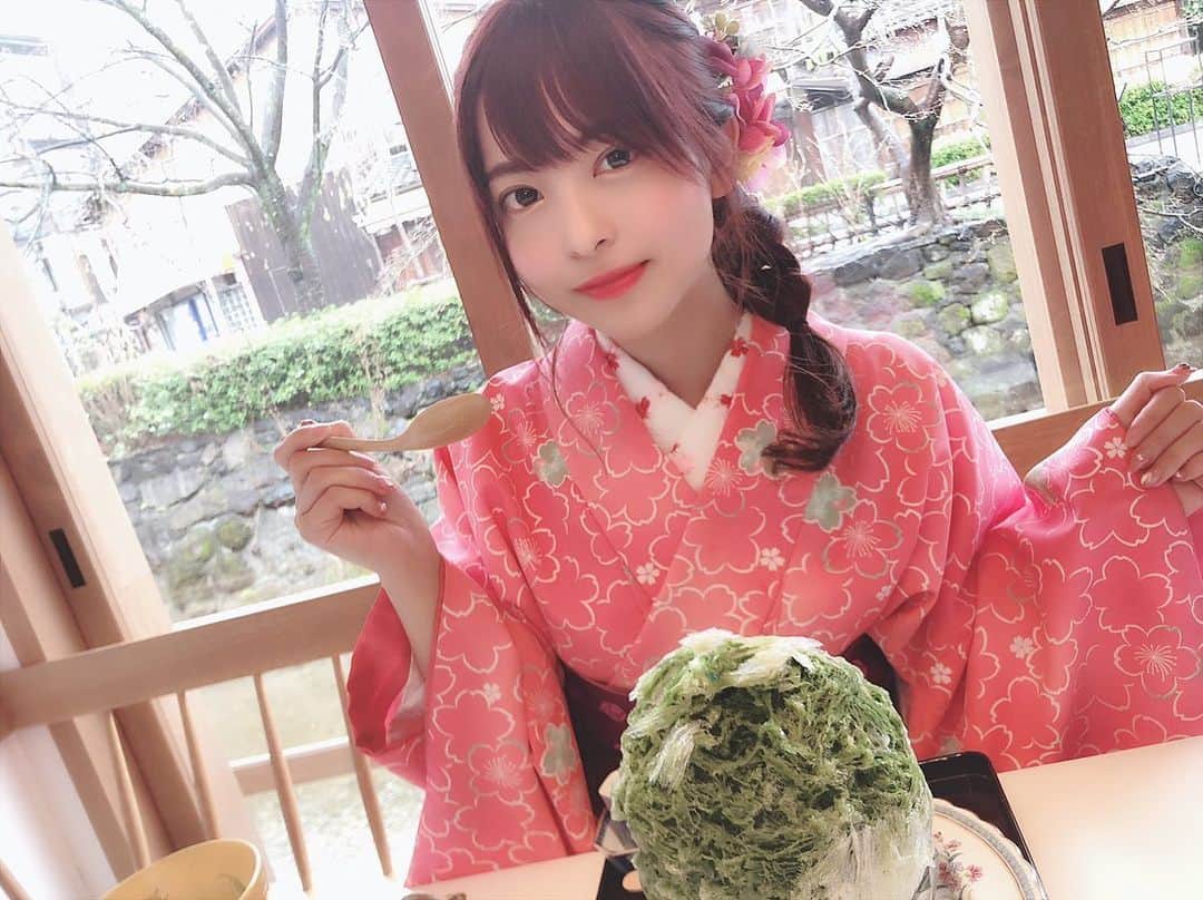 桜もこさんのインスタグラム写真 - (桜もこInstagram)「カキ氷🍧  #京都　#お茶と酒たすき」3月5日 12時30分 - mokochan319
