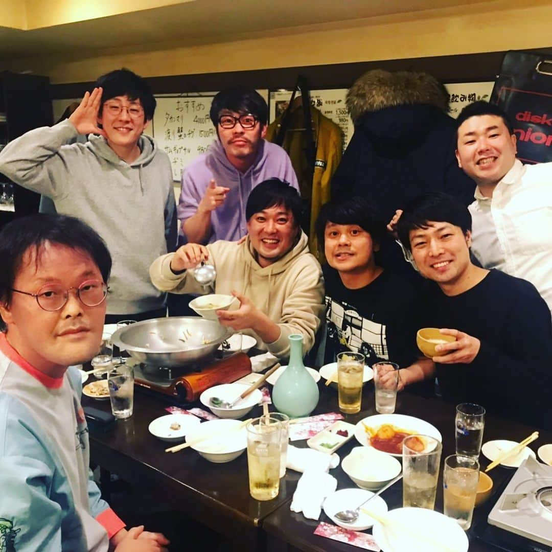 池田周平のインスタグラム：「久しぶりに芸人とふれあったよー！ 楽しいなぁ。 ありがとうございました。  #信濃岳夫  #清水啓之  #アインシュタイン稲田  #ヘンダーソン中村  #ダブルアートタグ  #小西武蔵 #タナからイケダ池田  #吉本新喜劇」