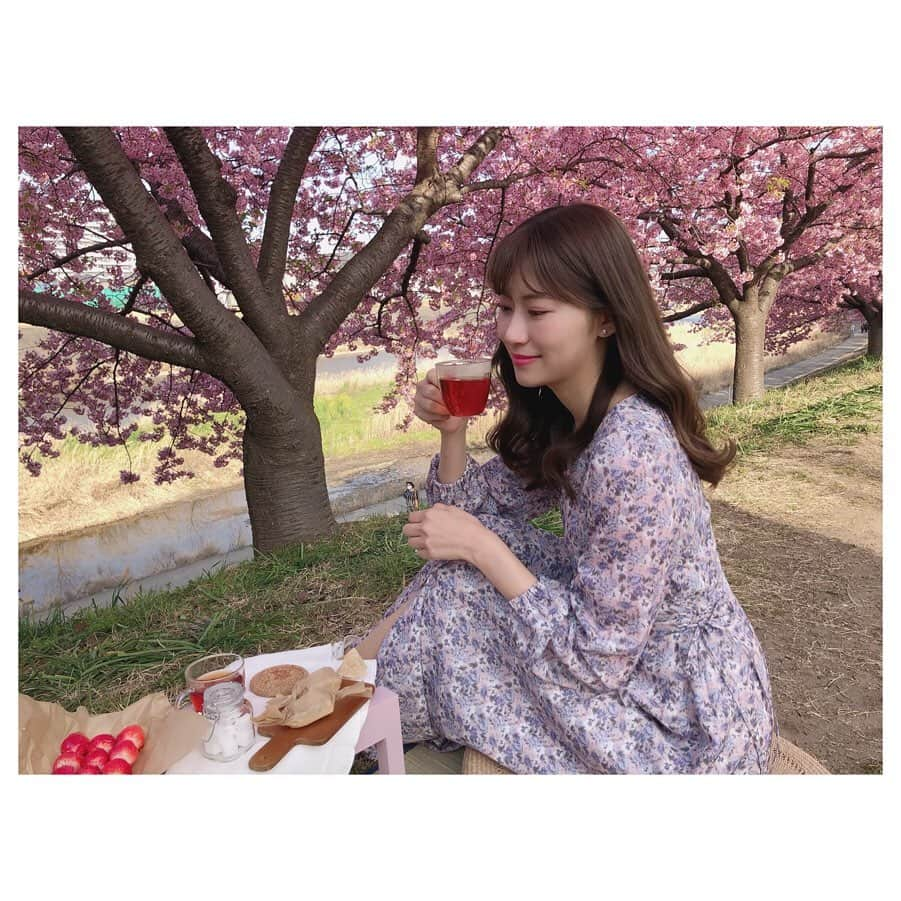 後藤理沙子さんのインスタグラム写真 - (後藤理沙子Instagram)「先日なおさんとピクニックしたよ❤︎桜を見ながらまったり☺️ ・魔法瓶 ・ティーバッグ、ドリップコーヒー ・カップ ・おかし ・ミニテーブル ・ござ ・ラタンクッション 全部レンタルして手ぶらで行ったの！1.5時間利用して2人で¥2700だからリーズナブルにおしゃれなピクニックができました🥰岡崎でピクニックする方におすすめ！ *  #小紋屋  #ハートレモネード  #ピクニック  #岡崎市 #東岡崎駅 #岡崎カフェ #岡崎公園 #桜 #花見  #heartlemonade #picnic #okazaki #okazakicastle #okazakipark #cherryblossom  #벛꽃 #nagolic」3月5日 22時10分 - risako_goto