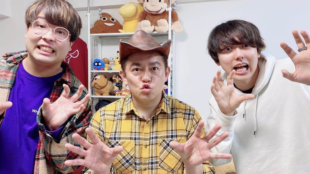渋谷ジャパンのインスタグラム：「最近のコラボだよん！いろんな人に会うと元気もらえます！！ #ハンバーグ師匠 #タケヤキ翔 #パパラピーズ #丸山礼」