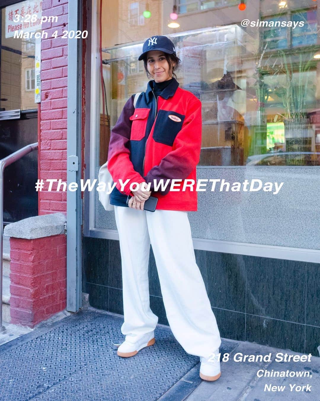 筒井心一のインスタグラム：「@simansays on 218 #GrandStreet at 3:28 pm, March 4 2020, #NewYork ﻿ #OutfitOfTheDay = #TheWayYouWEREThatDay #TWYWTD #ShinichiTsutsui」