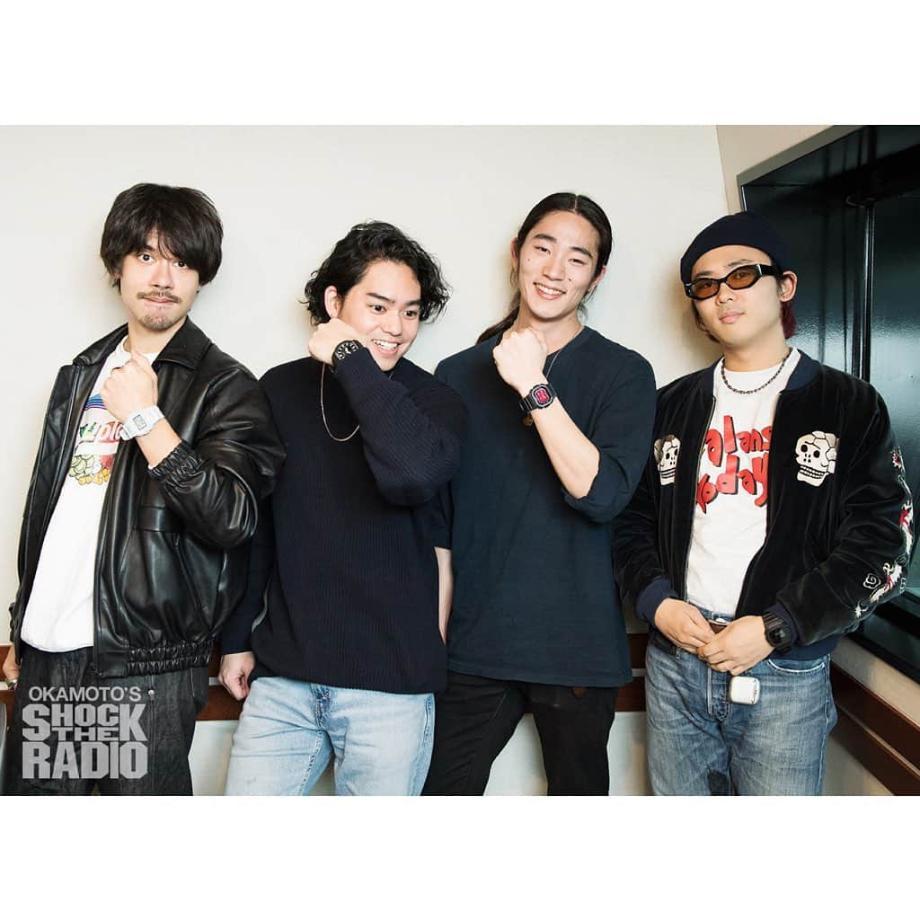 OKAMOTO’Sさんのインスタグラム写真 - (OKAMOTO’SInstagram)「【SHOCK THE RADIO 3/6】﻿ 未来に残したい新定番、フューチャースタンダードを提案していくカルチャープログラムOKAMOTO’S SHOCK THE RADIO！今回はThe fin.のボーカルギター、Yuto Uchinoさんと、ベースのKaoru Nakazawaさんが登場。2月21日に配信されたニューシングル、「Over The Hill」についてじっくりとお話してくれます。さらに、Yutoさんが「未来に残したい１曲」を、kaoruさんが「未来に残したい逸品」とをチョイス。いったいそれぞれ何を選び、どんなお話をしてくれるのか？？？﻿ お聞き逃しのないように。﻿ #OKAMOTOS #Thefin #OverTheHill #g_shock #radio #shocktheradio #未来に残したい1曲 #フューチャースタンダード #tokyofm﻿」3月6日 17時57分 - okamotos_official