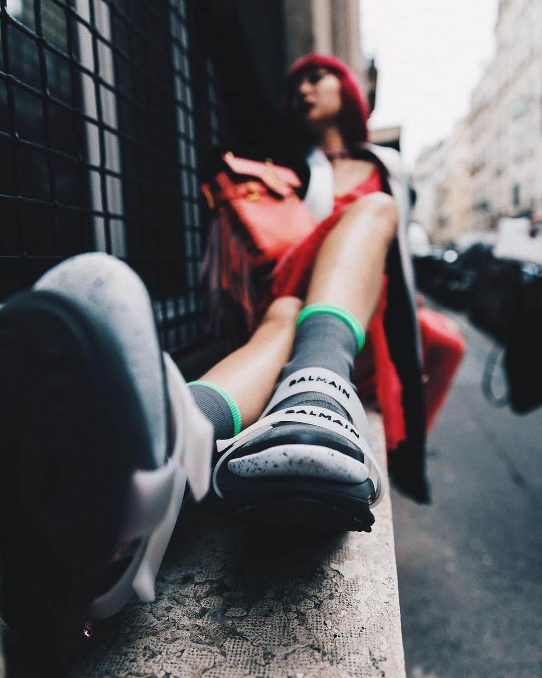 AMIさんのインスタグラム写真 - (AMIInstagram)「@Balmain  #BalmainBBold sneaker 👟 @Olivier_Rousteing」3月6日 22時55分 - amixxamiaya