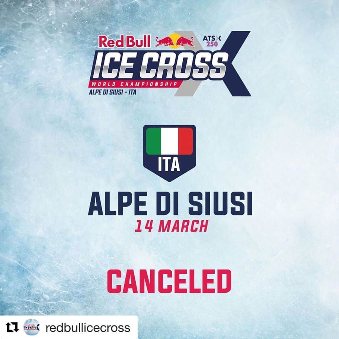 鈴木雅仁のインスタグラム：「・ 🇮🇹大会がコロナウィルスの影響で中止になりました… 今年は、ヨーロッパで暖冬の為、ロシアのサンクトペテルブルクの大会が２度延期になり、今日もアイスが作れずスタート位置が変更になったようです。  今年は北米・北欧でATSX500同日開催で主力選手が分かれてエントリーするので、中堅以降の選手は行ったもん勝ち。  今日も暖かく、2度延期になったサンクトペテルブルク大会はATSX500なのに54名しか出場せず、練習無し、予選2本。行けばビックポイント獲得。 そりゃ無いYO〜  行くからには、練習も兼ねて行くようにしているので、練習無しで3回の滑走に20万は使えません…  今年は64位以内のパーソナルスポットに残るのは厳しすぎるわ…」