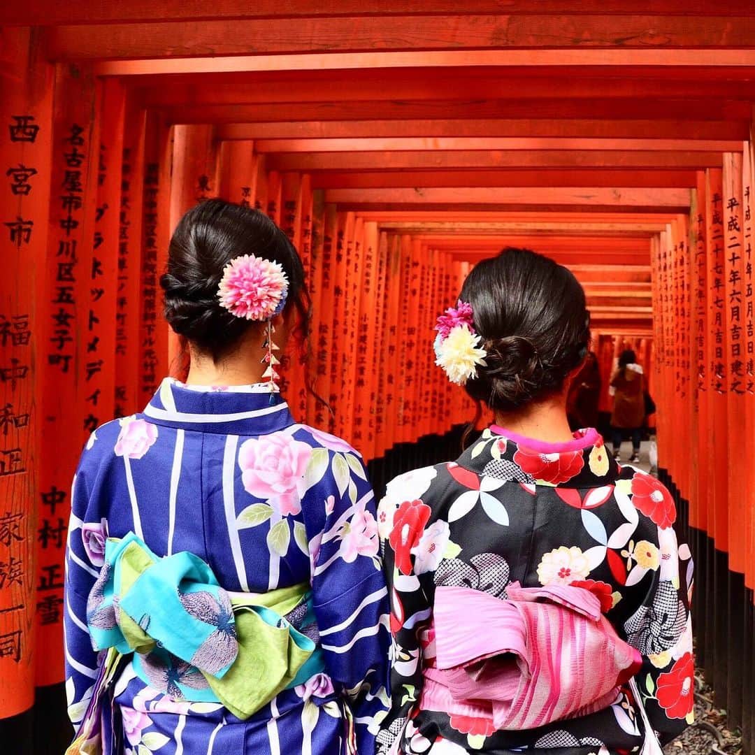 Natsukoのインスタグラム：「👘👘 #kyoto #kimono」