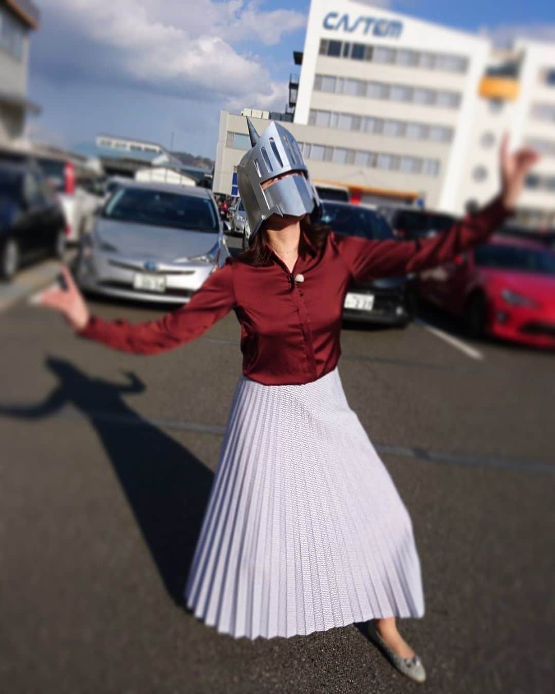 西口真央のインスタグラム：「ロケにて😎 #キン肉マン」