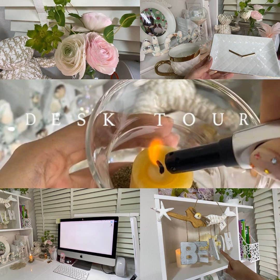 mycoのインスタグラム：「皆さま♡先程10年ぶりにYouTubeに投稿完了。﻿ 本日ずっと作業して仕上げました。﻿ 久しぶりのアフレコはカミカミですし（笑）﻿ 動画の編集のボタンが何がなんだかもうわからず﻿ 大変でございました。﻿ 本当は夜にインスタライブしたかったんですが﻿ 作業終わらず間に合いませんでした😭﻿ 良かったら見てやってくださいね。﻿ プロフィールのとこにURL貼ってます。﻿ ふーーーーー😳﻿ 音が小さいとか字幕読めないとかあったら﻿ 教えて下さいませ。﻿ ﻿ #youtube #desktour  #10年ぶり　#mydeskspace」