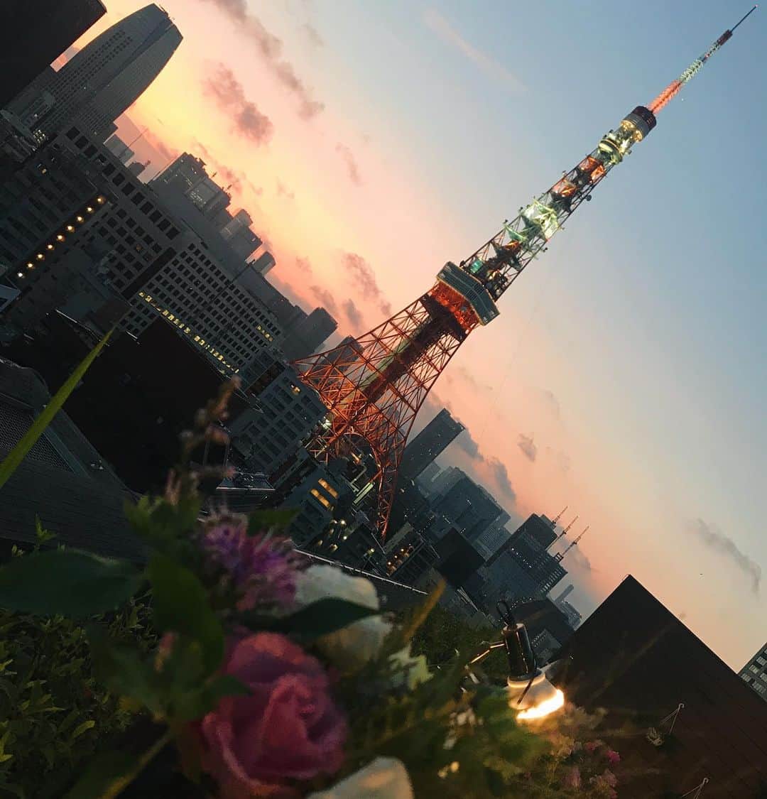 クリスティン・ウェイのインスタグラム：「Enjoying weekend ... #saturday #stayinghome #stayhome #fightwithcorona #tokyotower #tokyoview #bestview」