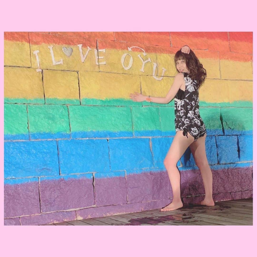 前田友理香さんのインスタグラム写真 - (前田友理香Instagram)「お待たせしました。  壁から拳がどん。  I L♡VE 大湯。　なんでやねん。  #セクシーの時間」3月21日 17時34分 - yurikamaeda