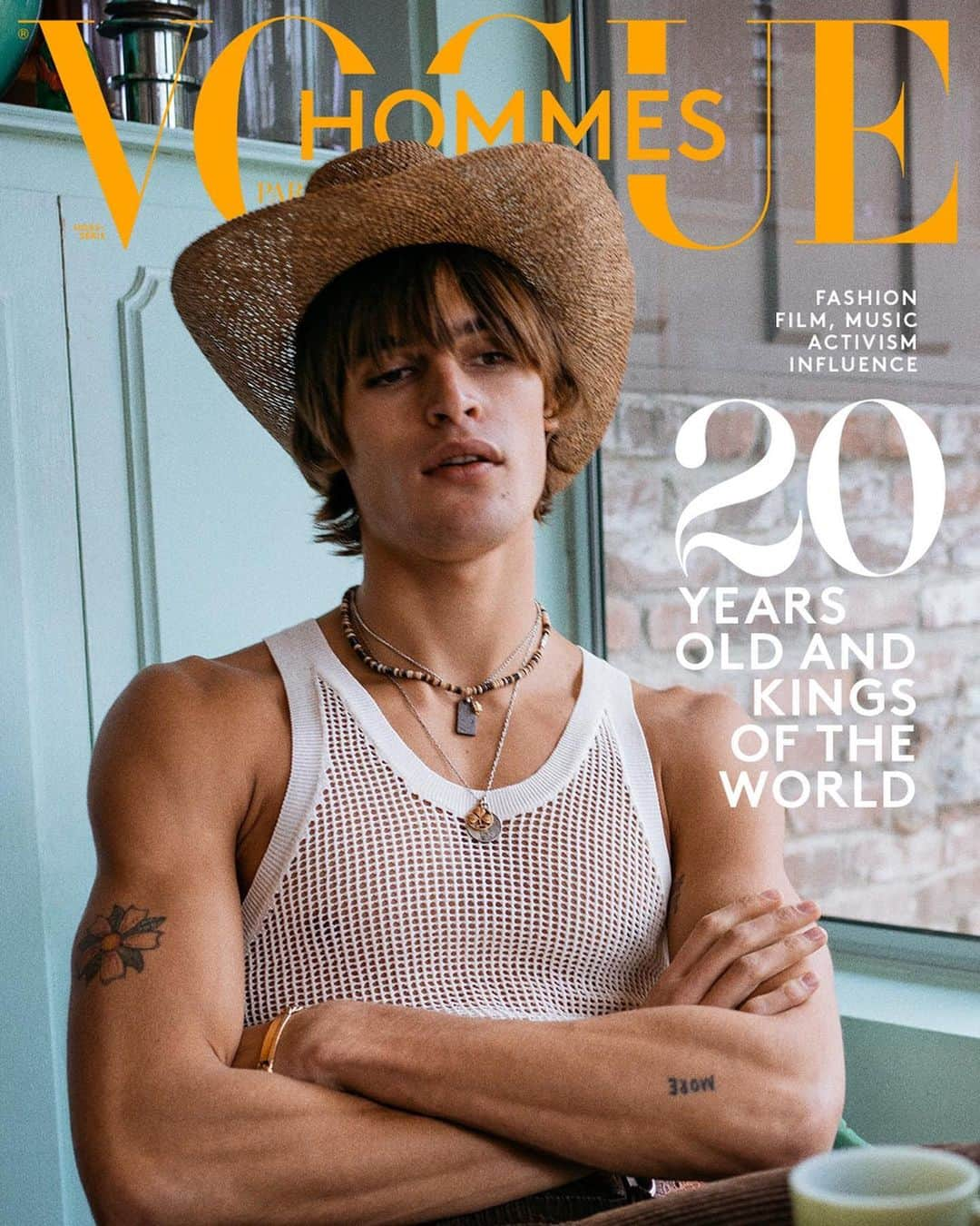 Vogue Parisさんのインスタグラム写真 - (Vogue ParisInstagram)「The new @VogueHommes issue is out! Stay home and get it delivered to you from our digital newsagent, wherever you are in the world.  The new issue of Vogue Hommes is a celebration of youth and its potency; the power to seduce, the power to create, the power to fascinate, the power of conviction, the power of rebellion and the enviable power to turn the tables and change the world.  Youth has dazzled us since the dawn of time, but over and above this, it’s now a major source of cultural, political and ecological influence. Young people are acutely conscious of the battles to be fought, have mastered social networks like no-one else and to a much greater degree than adults, have the measure of the existential and metaphysical challenge that we face. As the new issue goes to press, several countries have ground to a halt, hit by an epidemic that overturns everything in its path. Directives are strict, public-spirit, responsibility and universal solidarity are the order of the day. In this climate of chaos, uncertainty and incomprehension, what if young people were, once again, the ones to teach the world a lesson? Find @JackPierson9, @WillyVanderperre, @LeilaSlimanette, @BillieEilish, @ShawnMendes, @LilNasX, @ParkerVanNoord, @Delfin and @_TheoSion inside. .  @ParkerVanNoord wears a @Dsquared2 tank top, jewelry from Dary’s and @Harpoparis, photographed by @JackPierson9 and styled by Anastasia Barbieri. . @VivienneRohner, @Lawrenceofficiall & @Joseph.lx wear @LouisVuitton photographed by @caspersejersenstudio and styled by Anastasia Barbieri. . @daan.de.maan wears @ysl by @anthonyvaccarello photographed by @willyvanderperre and styled by Olivier Rizzo.」3月21日 17時44分 - voguefrance