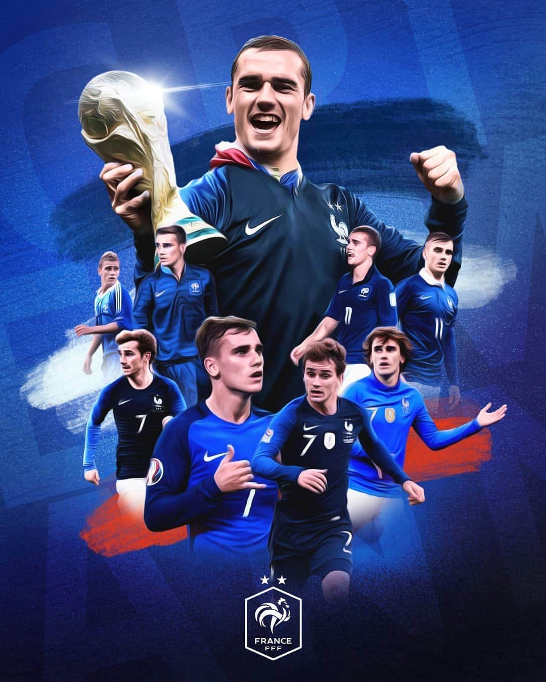 サッカー フランス代表チームさんのインスタグラム写真 - (サッカー フランス代表チームInstagram)「Joyeux anniversaire à notre n°7 @antogriezmann 🎂 29 ans aujourd'hui ! #FiersdetreBleus - Happy birthday @antogriezmann ! Stay safe 😉」3月21日 18時01分 - equipedefrance