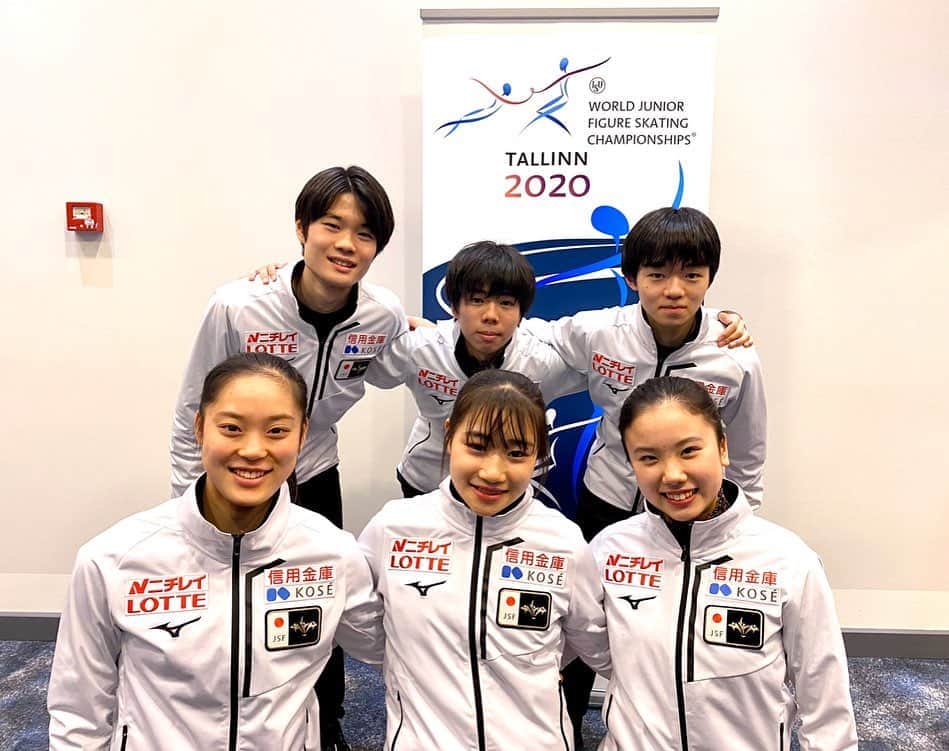 フジテレビスケートのインスタグラム：「❄️フィギュアスケート❄️ 2020.03.02-08 世界ジュニア選手権 @エストニア•タリン🇪🇪 🏰No.4🏰  #figureskate #フィギュアスケート #WorldJFigure #世界ジュニア #チームJAPAN #男子 #鍵山優真 #佐藤駿 #女子 #河辺愛菜 #川畑和愛 #アイスダンス #吉田唄菜 #西山真瑚 #吉田西山組 #うたしん」