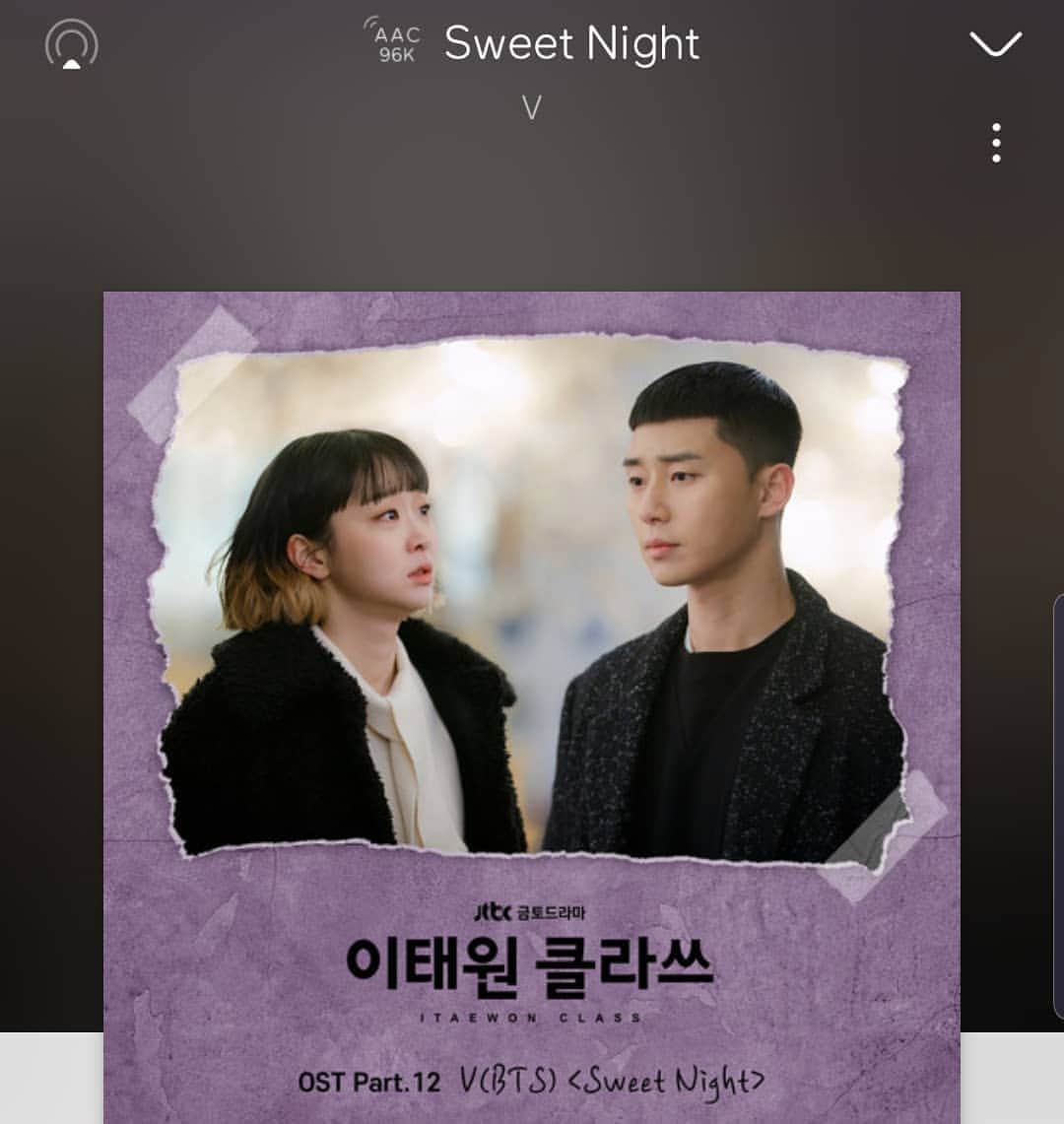 のインスタグラム：「마지막회 하지마.. Sweet Night - ✌🏻」