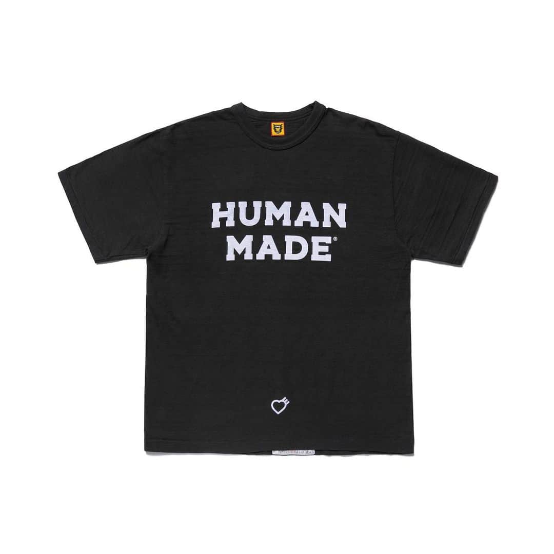 HUMAN MADEさんのインスタグラム写真 - (HUMAN MADEInstagram)「"NEW T SHIRTS" now available in store and online. www.humanmade.jp﻿  ムラスラブ糸を使用した丸胴ボディの定番Tシャツです。フロントにオリジナルグラフィックのフロッキープリントを施しました。 Our classic round body 100% cotton T-shirt with original flocked print.」3月21日 20時19分 - humanmade