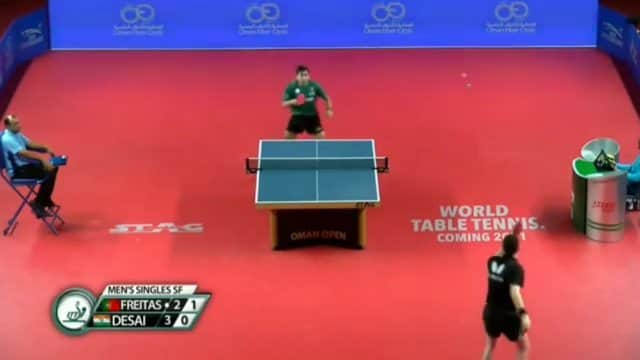 マルコス・フレイタスのインスタグラム：「Throwback to my semifinal in Oman against Harmeet Desai ( IND)」