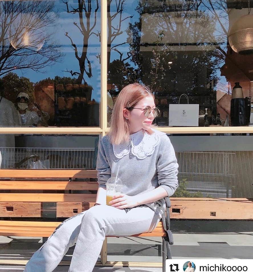 のインスタグラム：「スタイリストの山脇道子さん @michikoooo がご愛用してくださっているサングラスは、LITE ACETATE SUNのJETTEです。ありがとうございます。 Fashion stylist @michikoooo wearing LITE ACETATE SUN “JETTE”. Thank you.  #MYKITA #michikoyamawaki」