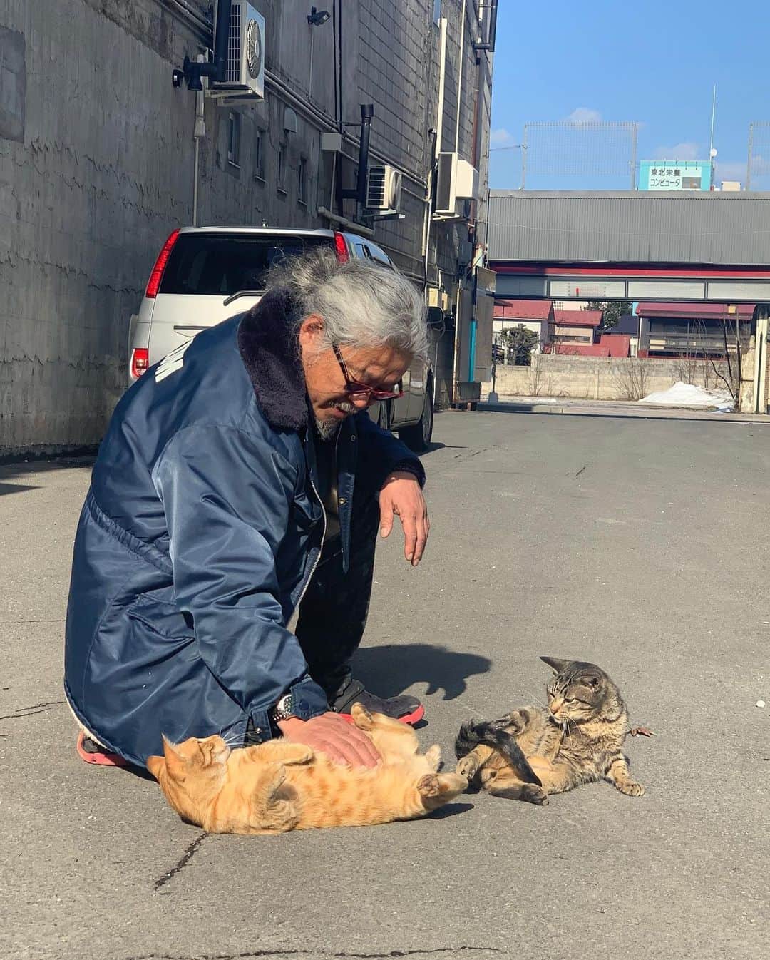 タテタカコさんのインスタグラム写真 - (タテタカコInstagram)「‪弘前の猫マスター🐈‬ ‪齋藤さん、お世話になります🙇‍♂️‬」3月7日 15時01分 - tatetakako