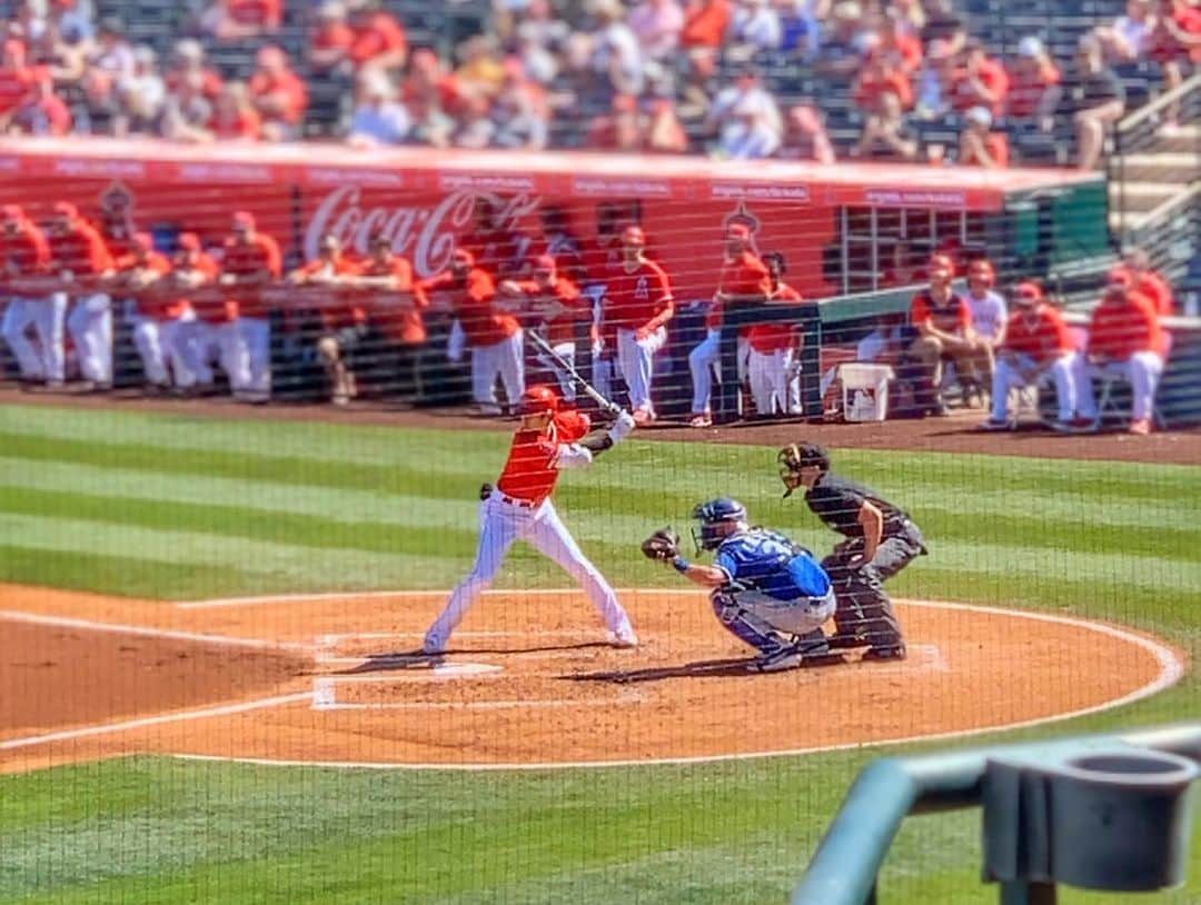 多村仁志さんのインスタグラム写真 - (多村仁志Instagram)「#MLB #⚾️ #LosAngelesAngels @angels #TempeDiabloStadium #大谷翔平 #ShoheiOhtani #17 2-0 1BB #MikeTrout @miketrout #27 #homerun」3月7日 14時18分 - hit_tamu