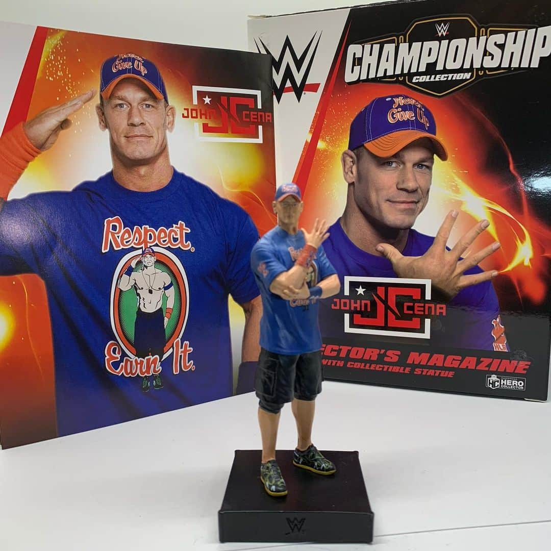 ターニャ・テイトさんのインスタグラム写真 - (ターニャ・テイトInstagram)「Ozzie is building a new @WWE collection! He loves these @herocollector_ statues! He is especially excited about this one, his new favorite is this up-and-comer @JohnCena, LOL. I'm collecting them all to put in a nice display for him. Any advice on what is the best way to display these? They are all about 5 inches tall. - #JohnCena #WWE #Eaglemoss #herocollector #Statues #youcantseeme #wwefan」3月7日 7時22分 - tanyatate