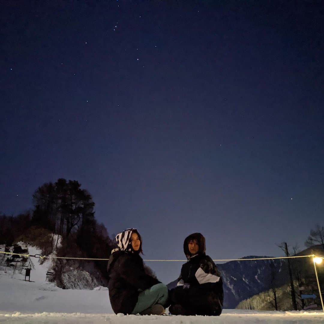 Aya（高本彩）さんのインスタグラム写真 - (Aya（高本彩）Instagram)「最高の思い出⭐️ #星#星好き#冬の星座#オリオン座#次はレジャーシートと毛布持っていく」3月7日 11時25分 - aya_dream04