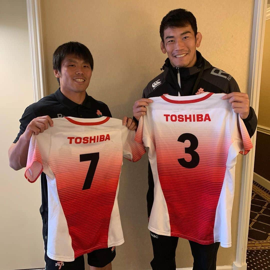 坂井克行のインスタグラム：「リオオリンピックぶりに一緒に試合します！！ #japan7s」