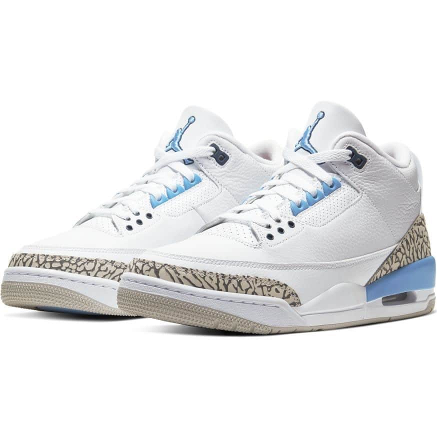 ABC-MART Grand Stageさんのインスタグラム写真 - (ABC-MART Grand StageInstagram)「＜NEW IN＞ NIKE AIR JORDAN 3 RETRO "UNC" CT8532-104 ￥21,000+tax ＊お一人様1点までとさせて頂きます。 ＊お電話や店頭でのお取り置きなどは承れませんので予めご了承ください。 #abcmart #abcマート #ABCGS #NIKE #ナイキ #nikeairjordan #airjordan3 #AJ3 #エアジョーダン3」3月7日 12時09分 - abcmart_grandstage