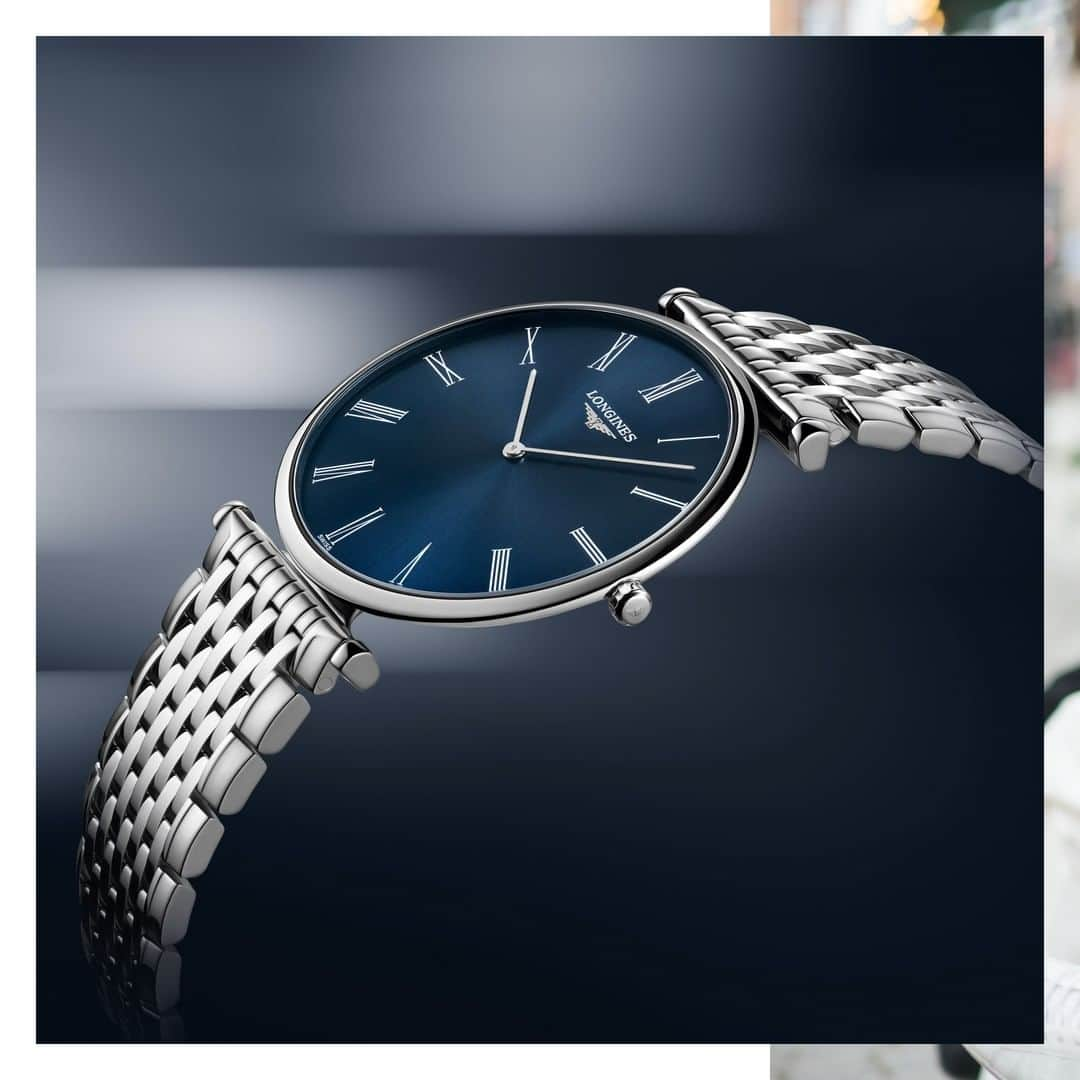 ロンジンさんのインスタグラム写真 - (ロンジンInstagram)「Longines' iconic blue on the dial of La Grande Classique de Longines. #LaGrandeClassique #EleganceisanAttitude」3月8日 0時00分 - longines