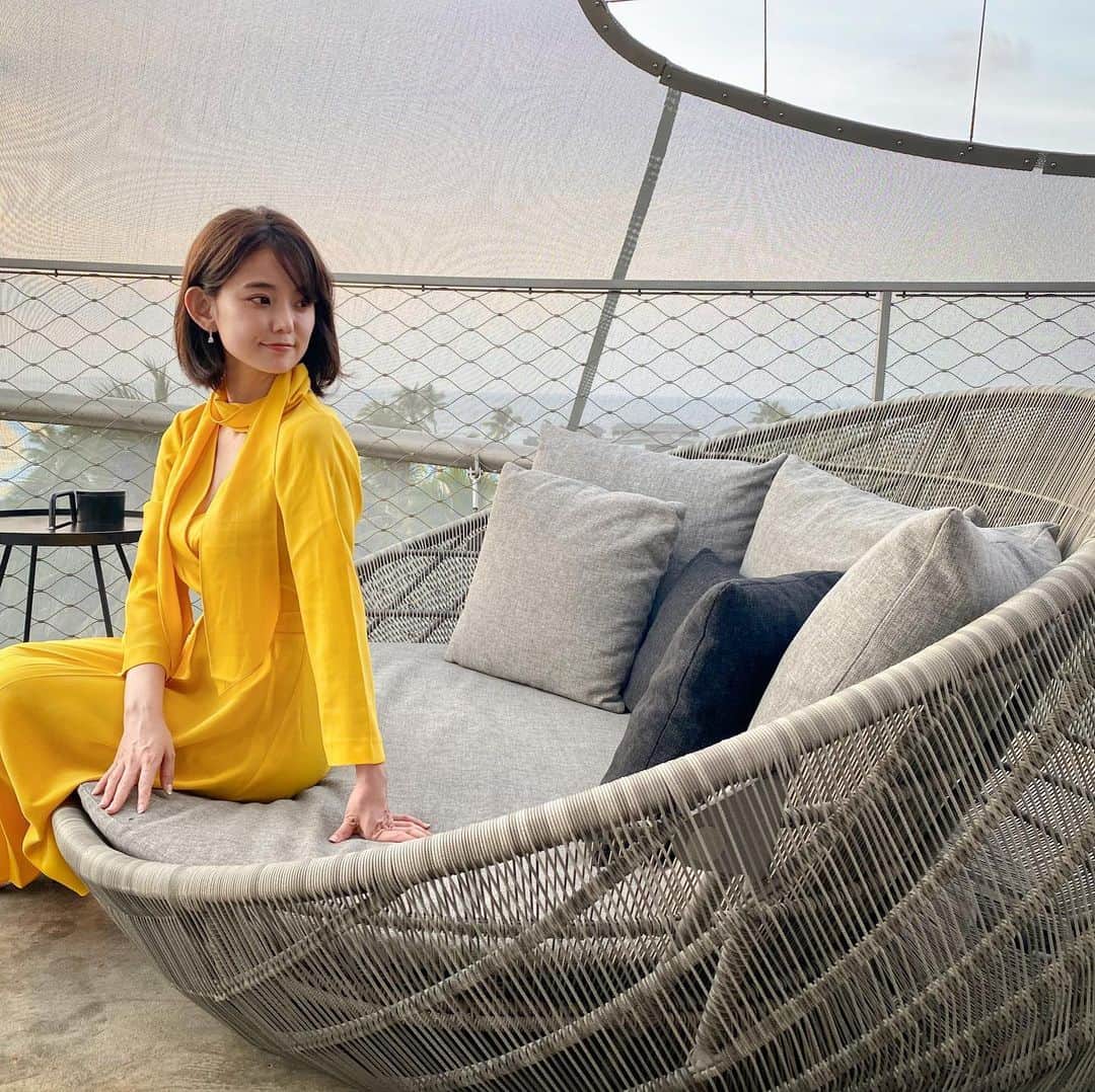 林村ゆかりのインスタグラム：「💛﻿ ﻿ ﻿ ﻿ #旅行#trip#travel#resort#リゾート#リゾートコーデ#南国リゾート」