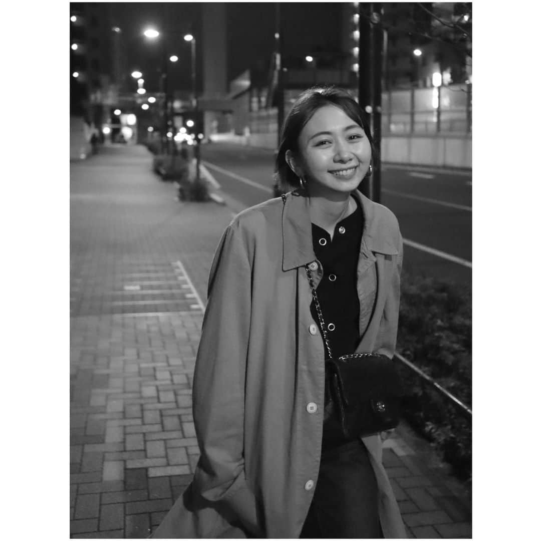 小口桃子さんのインスタグラム写真 - (小口桃子Instagram)「まだ春物のコートは寒かった…﻿ 夜歩くのが気持ちいい季節が待ち遠しいな」3月7日 20時38分 - momoko_oguchi