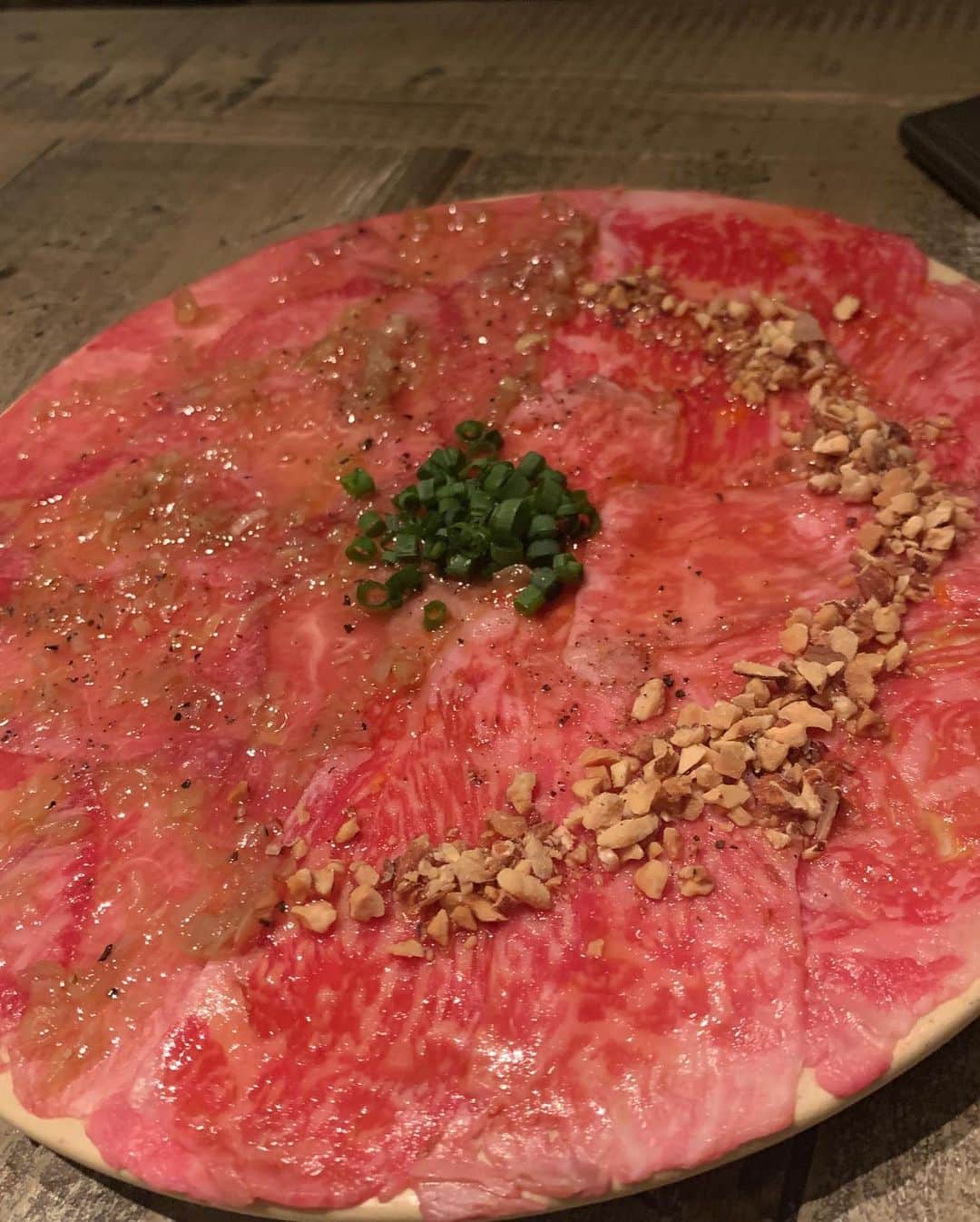 望月京奈のインスタグラム：「. . . 最高でした💓﻿ ﻿ ﻿ ﻿ #kintan #キンタン #肉寿司 #和牛寿司 #ユッケ」