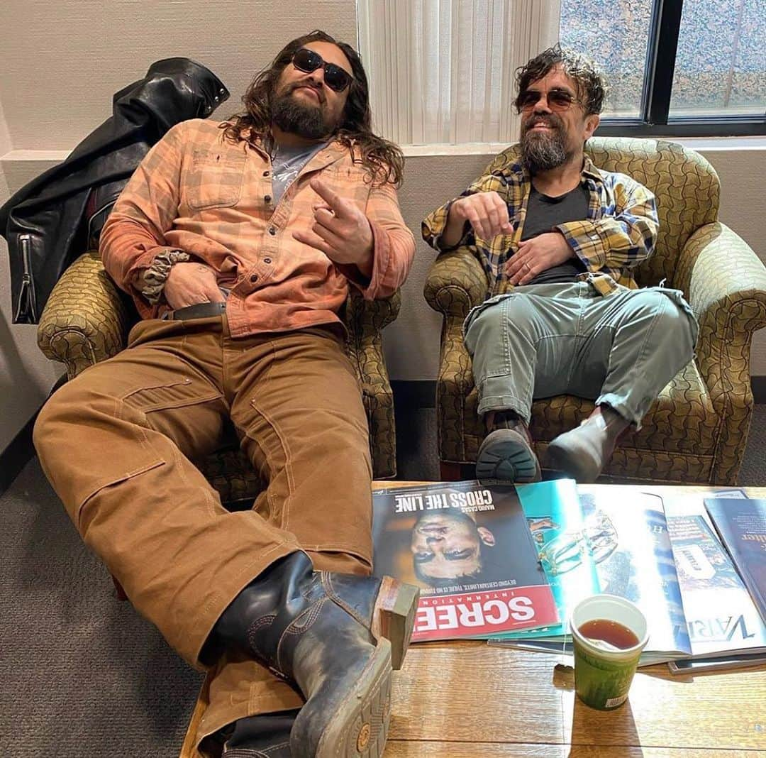 ピーター・ディンクレイジさんのインスタグラム写真 - (ピーター・ディンクレイジInstagram)「Jason Momoa & Peter Dinklage 😎」3月8日 2時01分 - peterdinklage