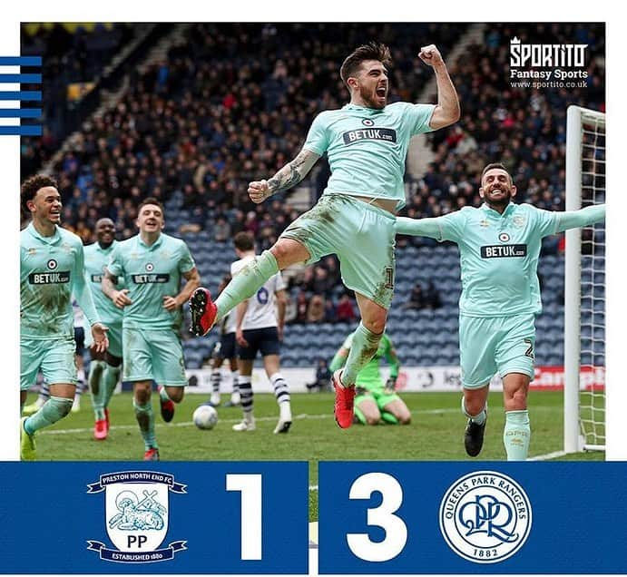 アンヘル・ランヘルのインスタグラム：「Unbelievable scenes! What a comeback with 10 men and winning the game against top 6 contenders Preston! Says a lot about the character in the squad!  Hope the R’s at the Deepdale Stadium enjoyed that one! 😉🔵⚪️」