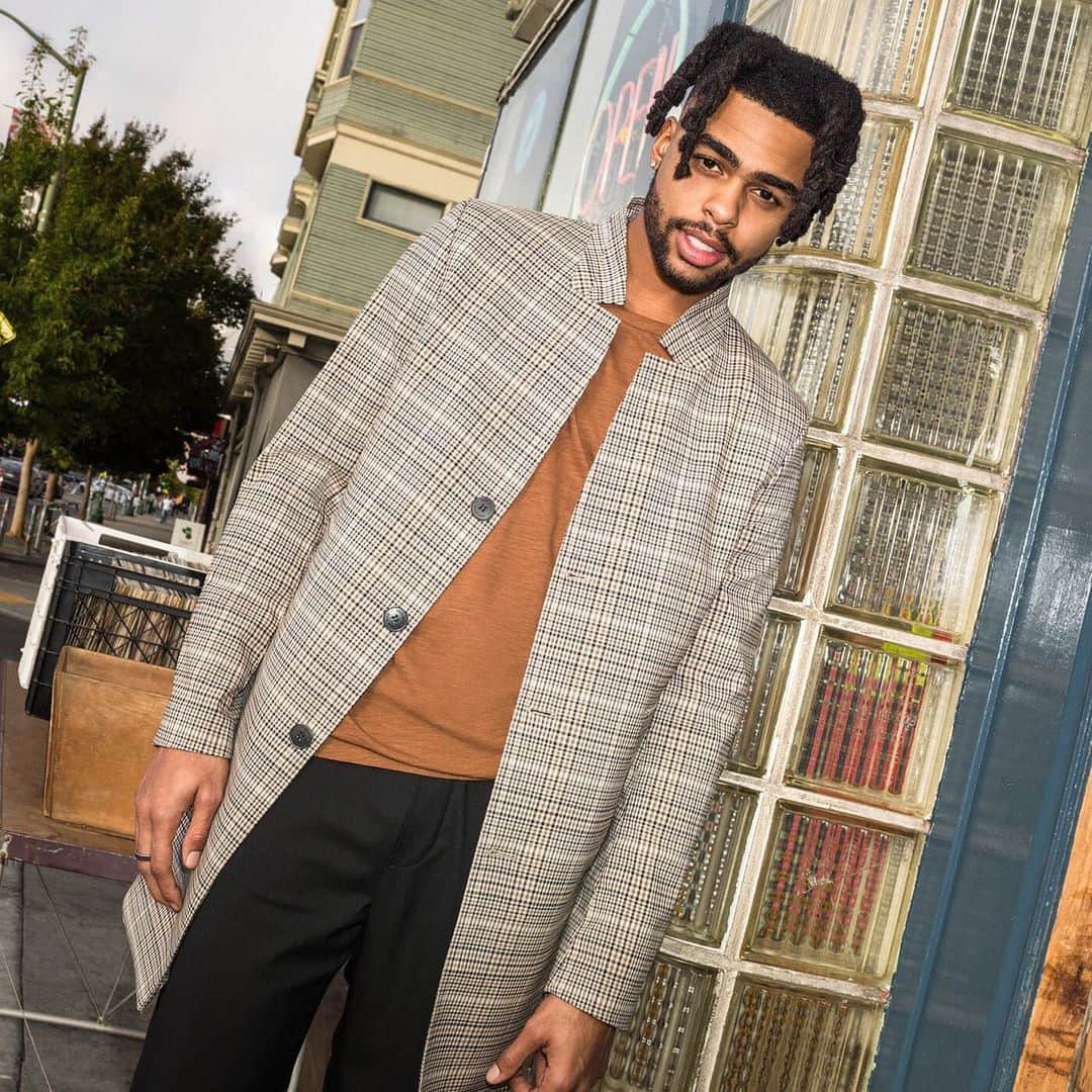 デアンジェロ・ラッセルのインスタグラム：「A tailored/sporty vibe #HMMan #ad @hm_man」