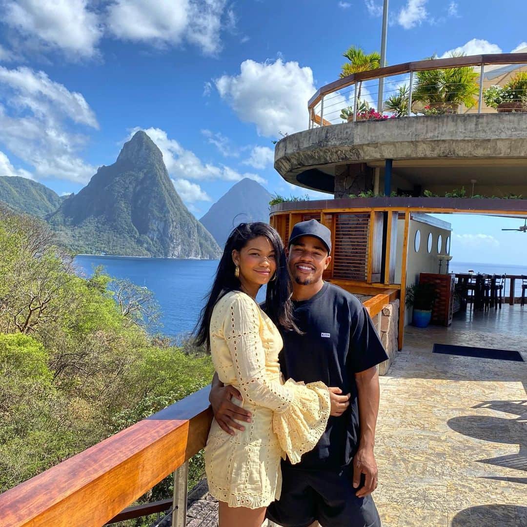 シャネル・イマンのインスタグラム：「Weekend getaway 🇱🇨 🌺☀️St Lucia📍Jade Mountain」