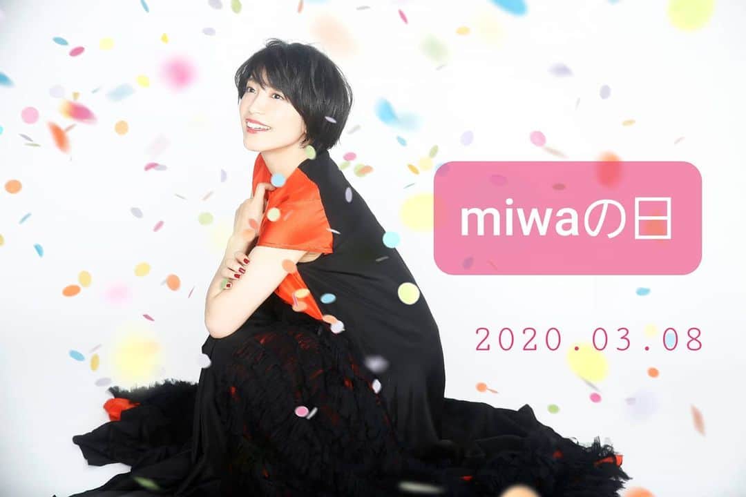 miwaさんのインスタグラム写真 - (miwaInstagram)「3月8日、miwaの日ですね😆「Look At Me Now」が本日配信になりましたよ☆ぜひぜひ聴いてください😌🎵」3月8日 12時30分 - miwa_official_38
