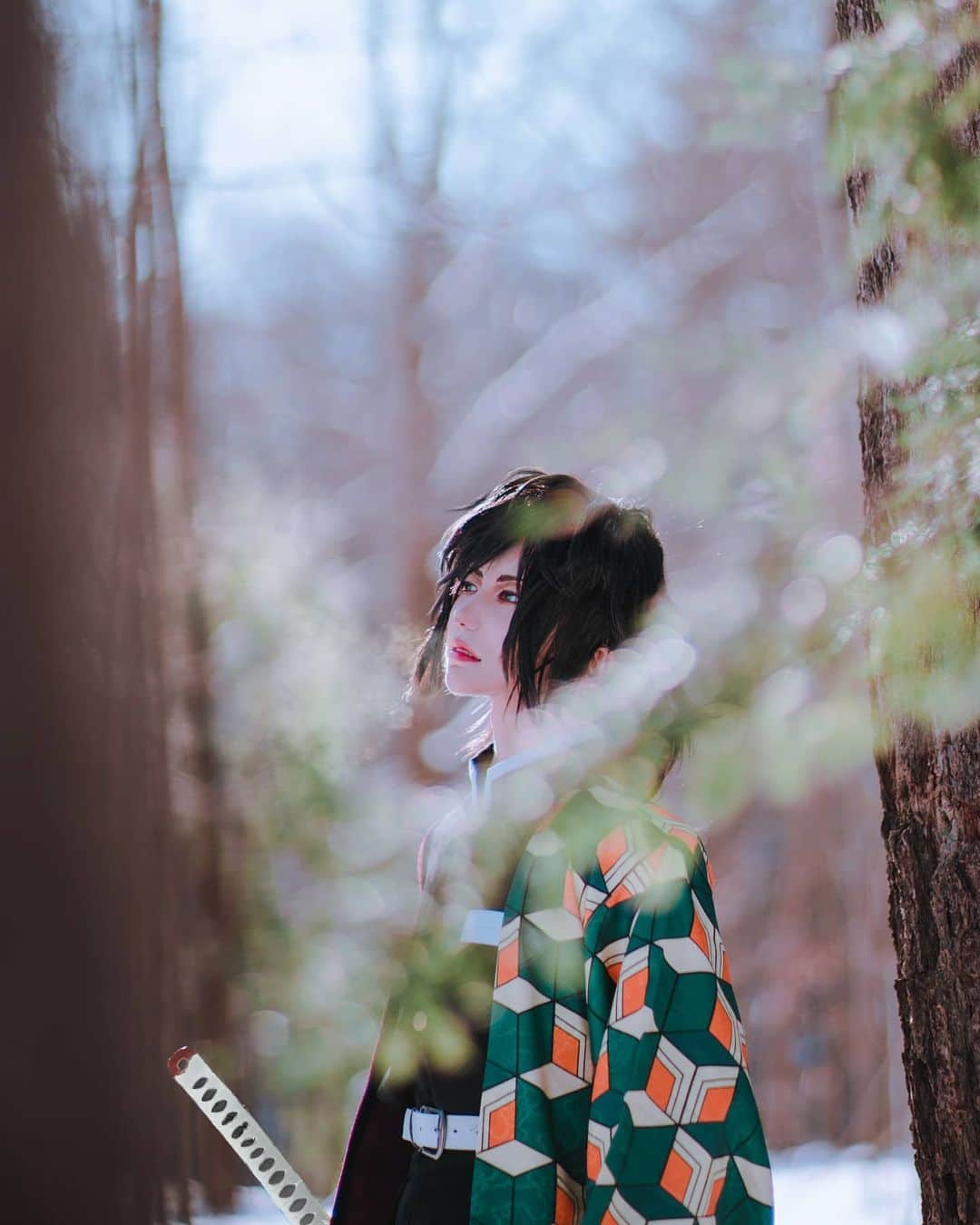 ひかりんのインスタグラム：「-10 degrees ❄️ Tomioka Giyuu 富岡義勇 Photo | @lostdumplings . #tomiokagiyuu #cosplay #kimetsunoyaiba #demonslayer #giyuutomioka #giyuu」