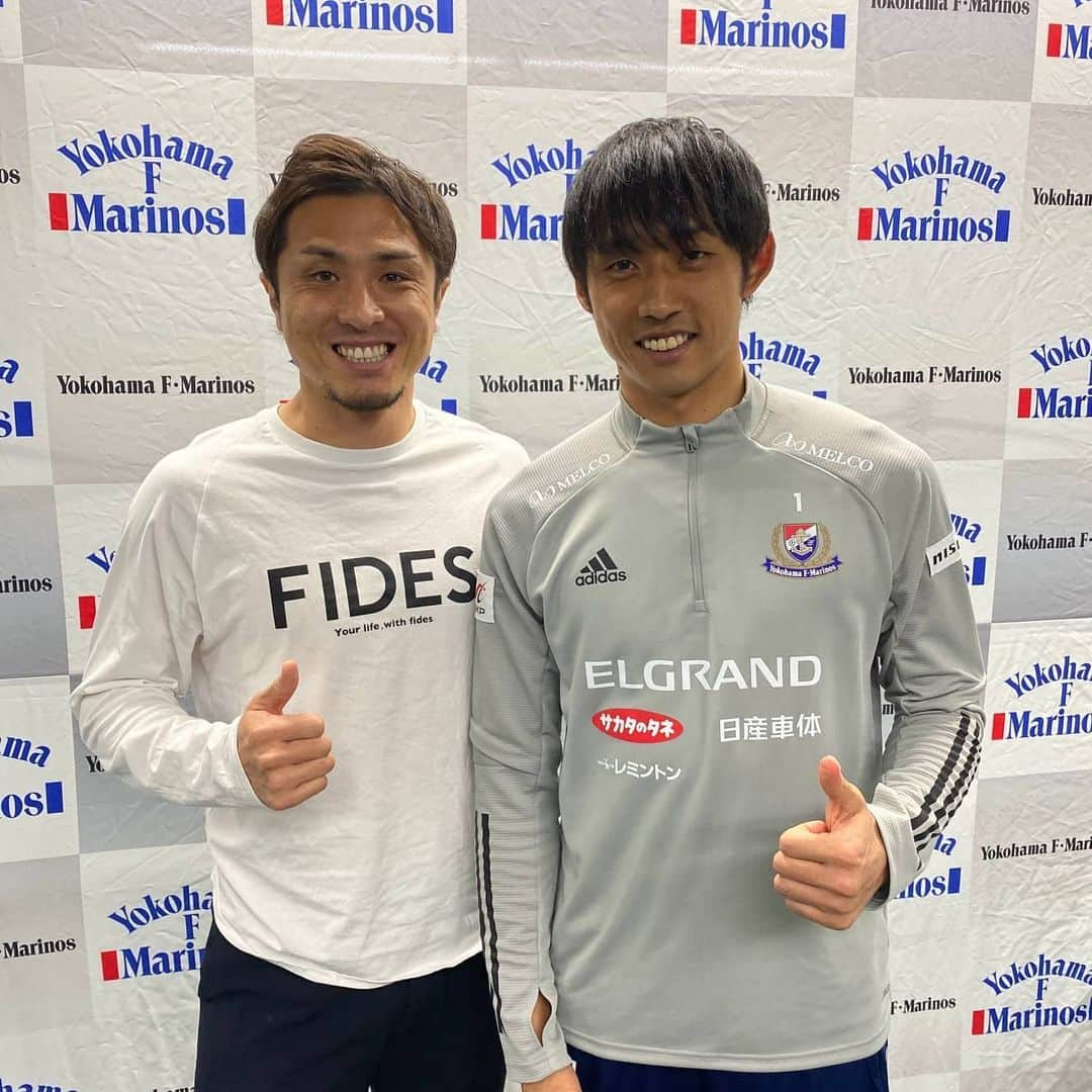 那須大亮さんのインスタグラム写真 - (那須大亮Instagram)「横浜Fマリノスのパク･イルギュ選手と撮影してきました(^_^) パク選手が経験した関東1部リーグからJ1優勝まで、パク選手だからこそ掴めたものだと、話を聞いてて分かりました！！ ほんと凄すぎる⚽  パク選手ありがとう✨  #朴一圭  #横浜fマリノス #反骨心  #凄すぎるキャリア」3月8日 13時46分 - nasudaisuke_official