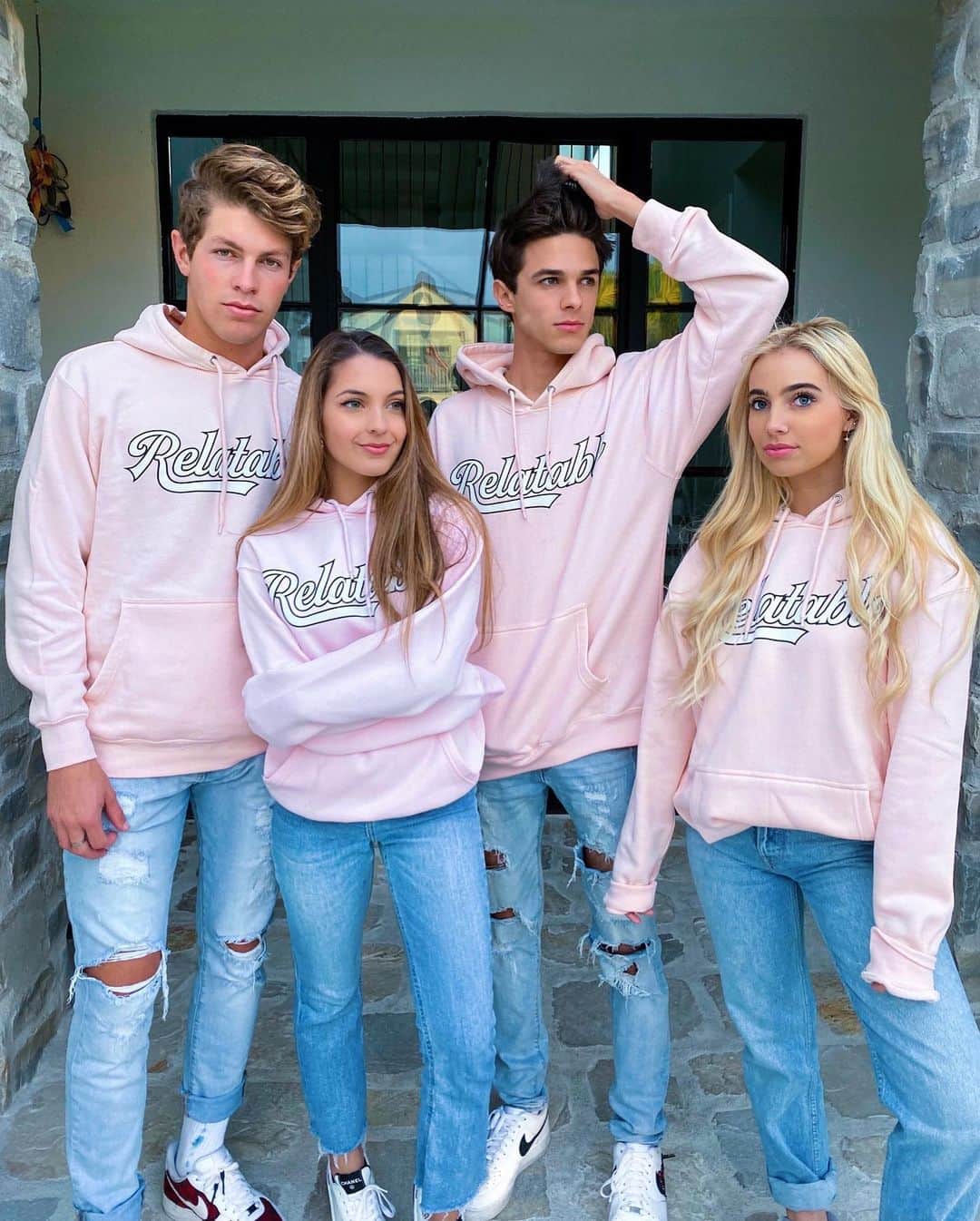 Brent Riveraのインスタグラム：「Who wore it best??😱😂 my merch is out now❤️ @relatable_apparel」