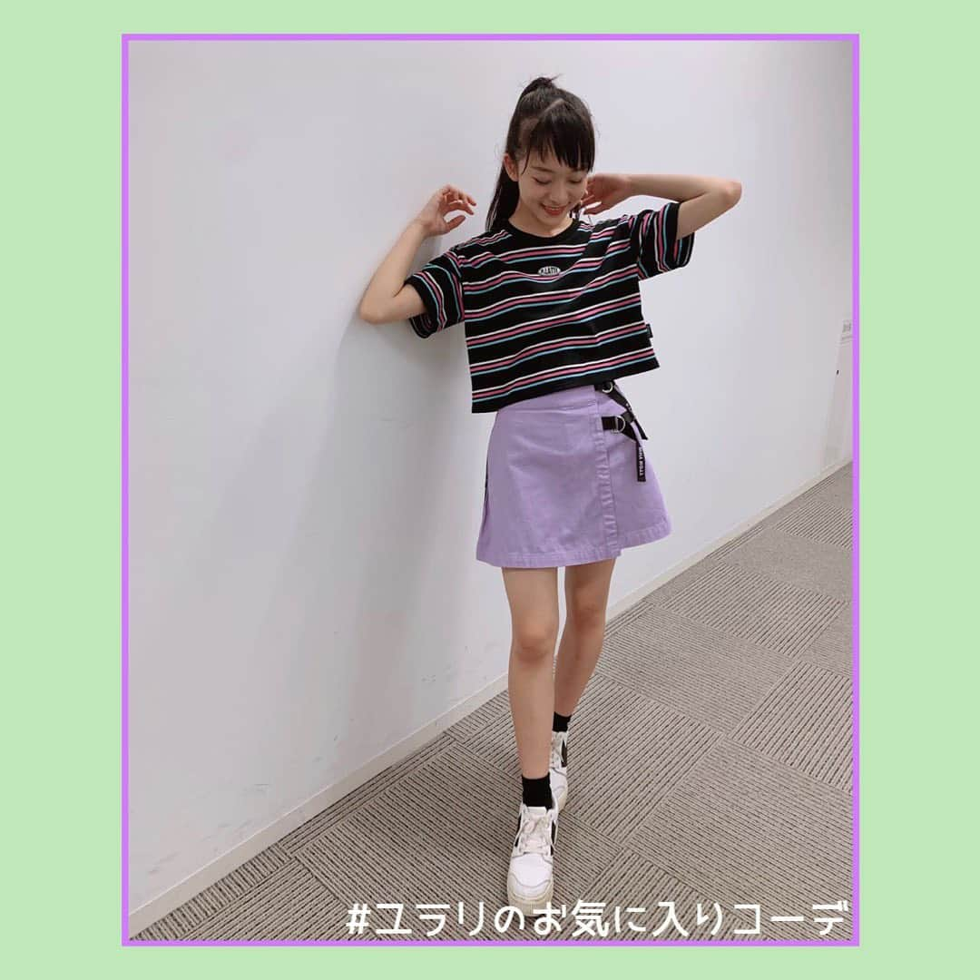 PINK-latte TV (ピンクラテTV) 公式さんのインスタグラム写真 - (PINK-latte TV (ピンクラテTV) 公式Instagram)「【ピンクラテTV #もうすぐ2周年 思い出月間💗】ㅤㅤ﻿ ﻿ PLTVもうすぐ2周年…！✨﻿ 2年目(2019/4〜現在まで)の中でお気に入りだった﻿ コーデを紹介するよ😎👗💕﻿ ﻿ #ユラリ のお気に入りコーデはこの画像💜﻿ ﻿ 「私の好きな紫をモチーフにしたコーデで、﻿ ショート丈のトップスとミニスカートで﻿ スタイルアップを狙えるからです！！💜」﻿ ﻿ ---﻿ #思い出 #2周年 #先輩 #後輩 #成長記録﻿ ---﻿ #PLTV #PINKlatteTV #ピンクラテTV #YouTuber﻿ #ピンクラテWEBモデル #ピンクラテ #ぴてぃーず ﻿ #宇井優良梨 #花田姫佳 #石山えこ #菅井純愛 #松本優菜﻿ #JCモデル #JSモデル」3月8日 20時03分 - pinklatte_tv