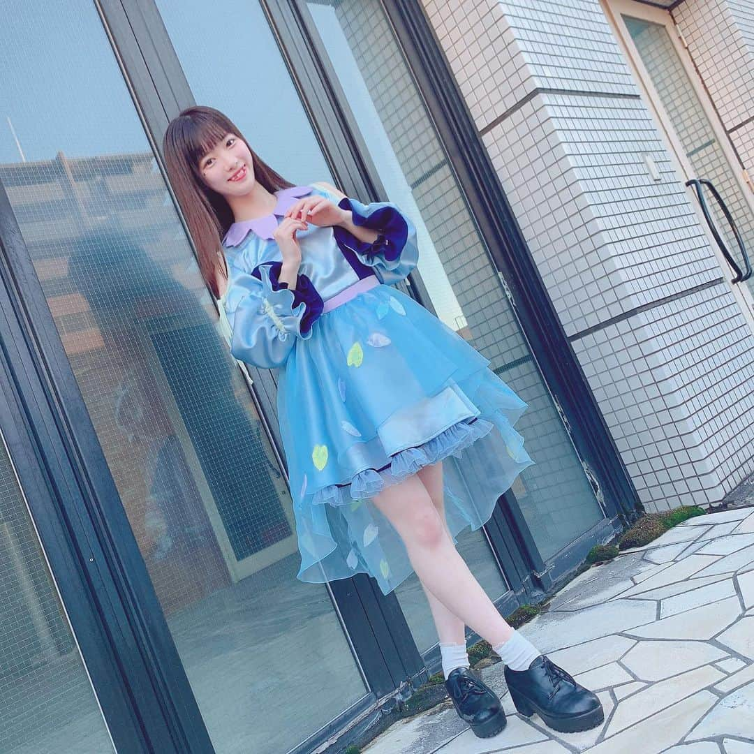 永瀬かこさんのインスタグラム写真 - (永瀬かこInstagram)「💭💭💭 ・ ・ 新衣装☁️ どう？？いい感じ？？ 上田学園さんの生徒さんに作って頂きました！ スカートのレースだったり 袖のクシュってなってる部分だったりお気に入りがいっぱい詰まった衣装‪\♡︎/ ・ 3月はライブ数少ないけどイベントはまた告知するね！！ 元気いっぱい頑張るぞ︎︎☺︎ ・ #アイドル #大阪#新衣装 #水色 #上田学園」3月8日 20時24分 - kako_nagase