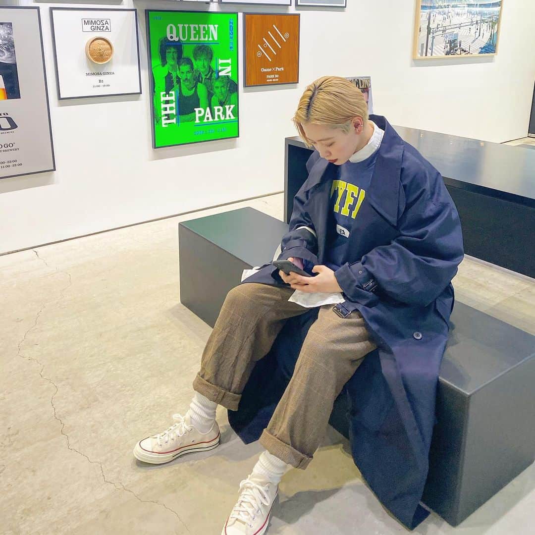 のインスタグラム：「＊ブランドはwearにて 浅草、銀座のほうにいました . #ootd#fashion#メンズライク#古着好きな人と繋がりたい#古着#古着コーデ#おしゃれさんと繋がりたい#フリクロ#フルジョ#コーデ#コーディネート#instagood#outfit#instalike#coordinate#mensfashion#used#ryotakashima#freaksstore#ct70#mistergentleman」