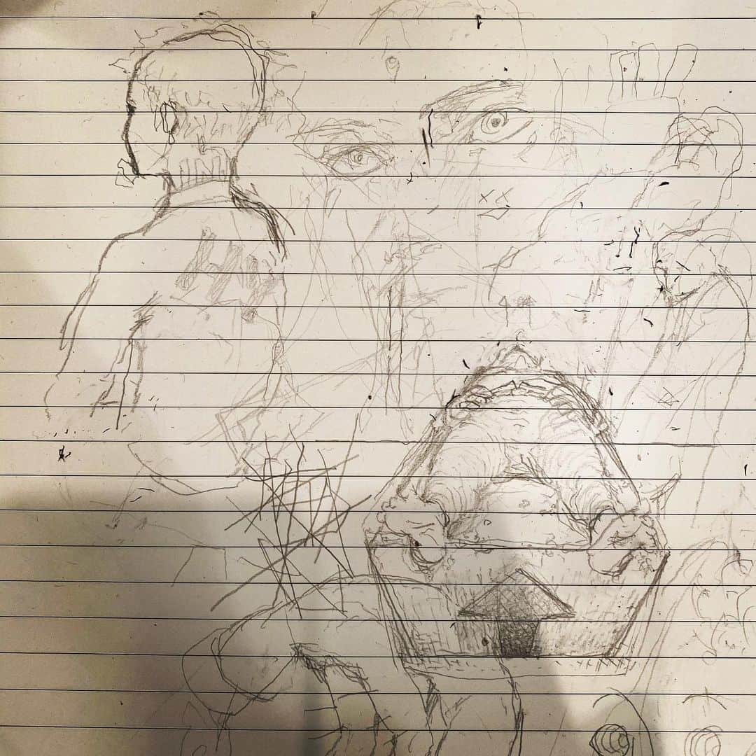 米津玄師のインスタグラム：「recらくがき2」