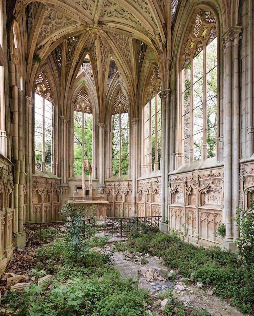 Abandoned Placesさんのインスタグラム写真 - (Abandoned PlacesInstagram)「Abandoned church in France where nature has taken over. Photography by @isabelle_van_assche . . . . .  #earthpix #wildlifephotography  #photography #earth #travel  #animals #nature #naturephotography #awesome_earthpix #travelblog, #travels, #traveladdict, #travellife, #travelphoto, #travelpics, #traveldiaries, #travelbug, #travelawesome, #travelpic, #travelers, #travelgirl, #traveldiary, #traveldeeper, #travellingthroughtheworld, #travellers, #travelmore,#traveller, #travellersclub,」3月9日 4時20分 - itsabandoned