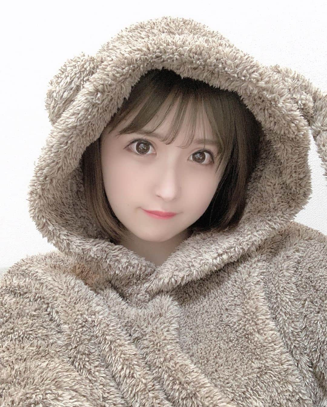 佐倉みきさんのインスタグラム写真 - (佐倉みきInstagram)「くましゃん！🧸 #くま　#パジャマ　#gu」3月8日 23時39分 - sakura_miki96