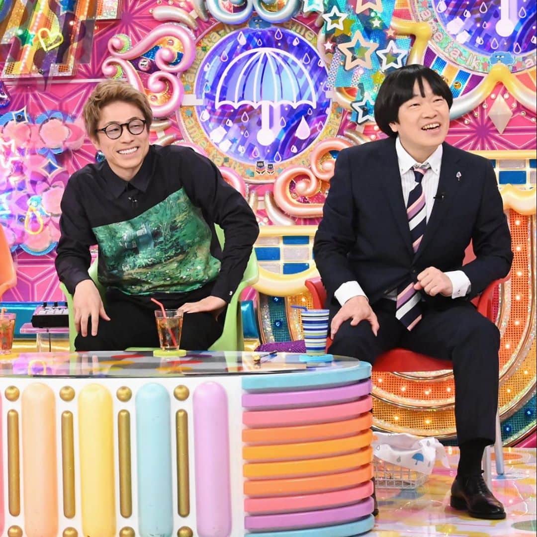 田村淳のインスタグラム：「アメトーク  また呼んでもらったよ^_^ 蛍原さん…多く語らないけれど… 踏ん張ってます… 早く隣に座るべき人が、 戻って来ますように☆彡」