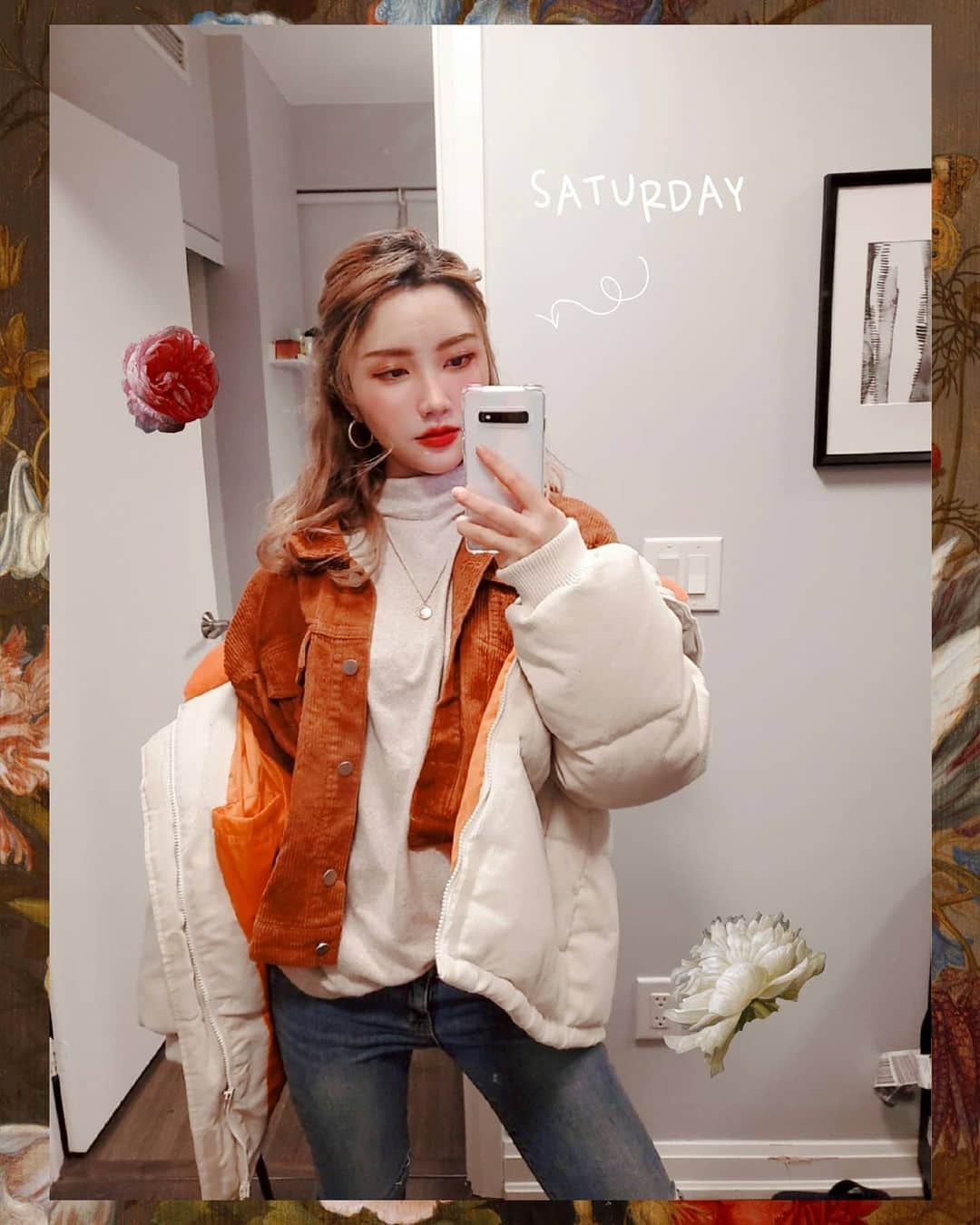 ひかりんのインスタグラム：「Forgot to post this but it was from awhile ago 🥀 #ootd」